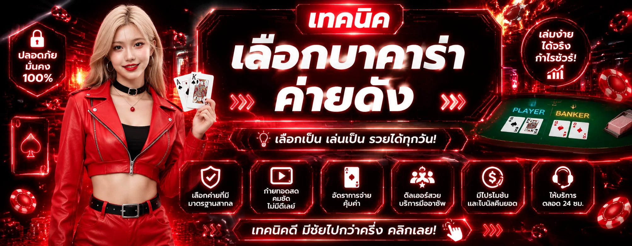 คาสิโนออนไลน์ BIRDY99 บาคาร่าสด ดีลเลอร์สาวสวย 24 ชม.